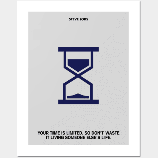 Time Is Limited Steve Jobs Famous Life Inspiring Quotes Posters and Art